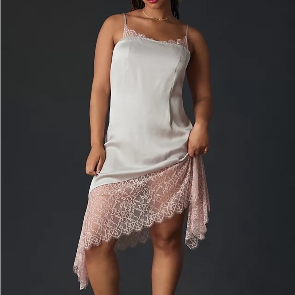 Anthropologie Lace Trimmed Dress - Picture 5 of 6